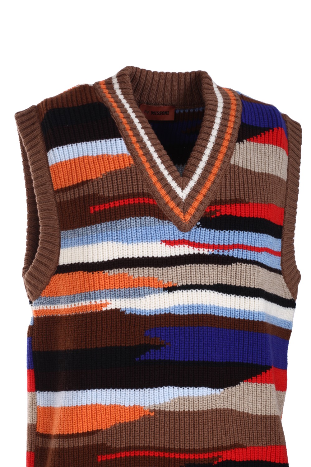 shop MISSONI Saldi Gilet: Missoni gilet in lana.
Scollo V.
Senza maniche.
Multicolor.
Fondo e polsini a coste.
Vestibilità regolare.
Composizione: 100% Lana.
Fabbricato in Italia.. US22WN0N-S014P number 5420251